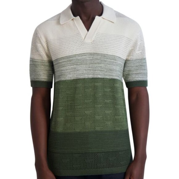 KARL LAGERFELD PARIS Colorblock Johnny Sweater - Picture 1 of 4